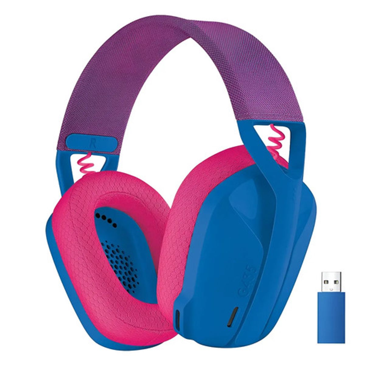 LOGITECH - DIADEMA GAMER BLUETOOTH LOGITECH G435 AZUL-FUCSIA
