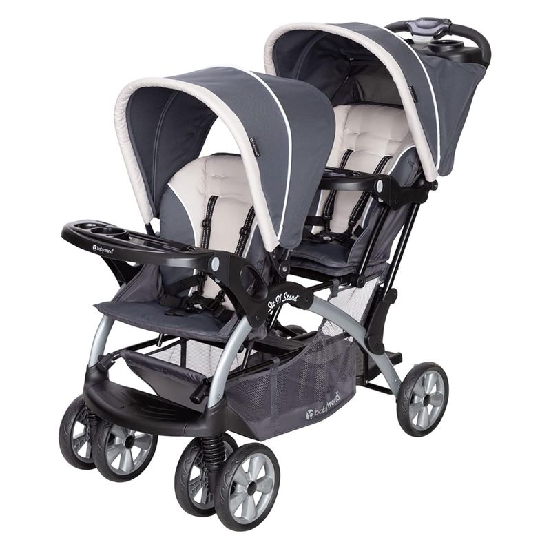 BABY TREND - Cochecito Doble Convertible Baby Trend con Seguridad y Almacenaje