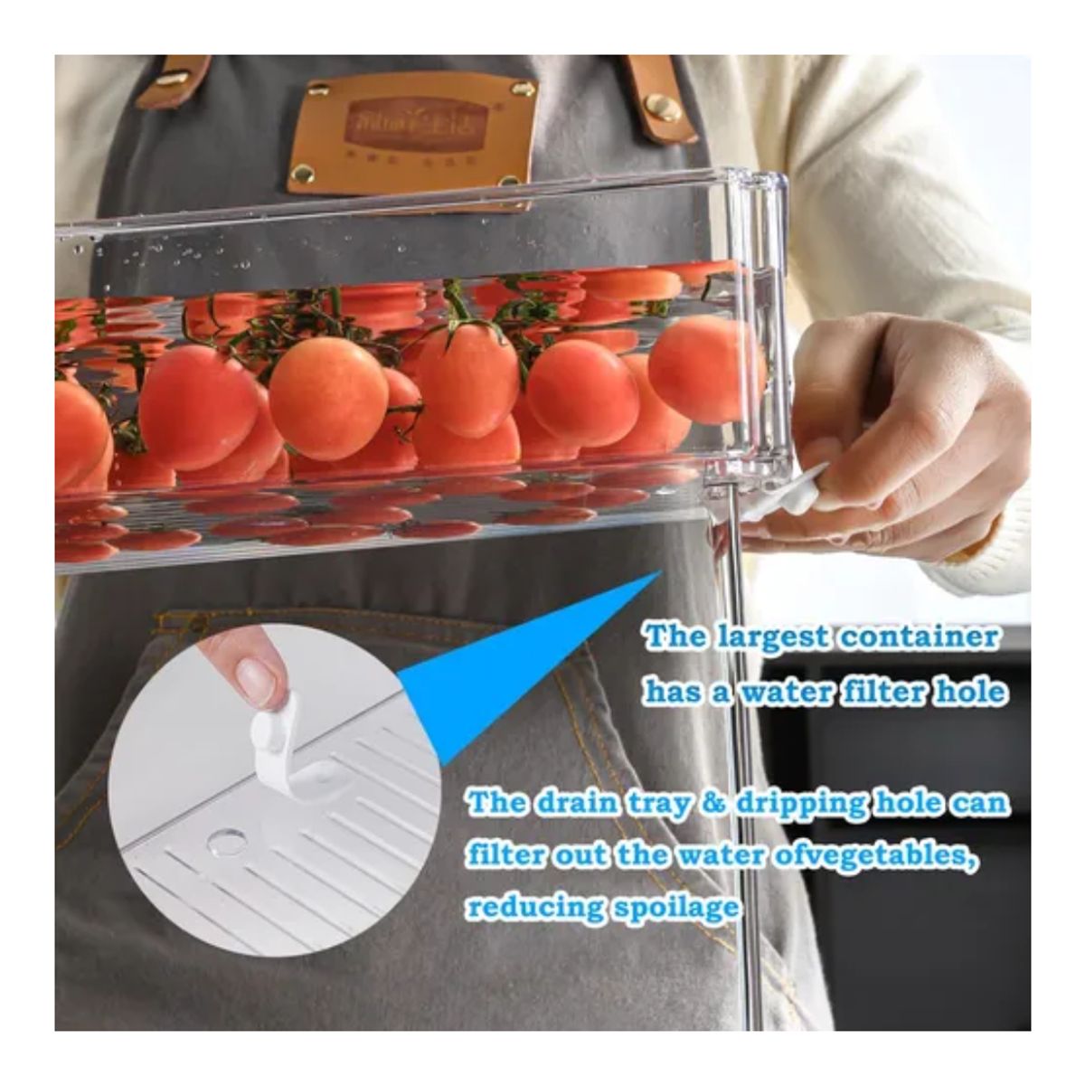 GENERICO - Juego De 7 Organizadores De Nevera Con Tapa