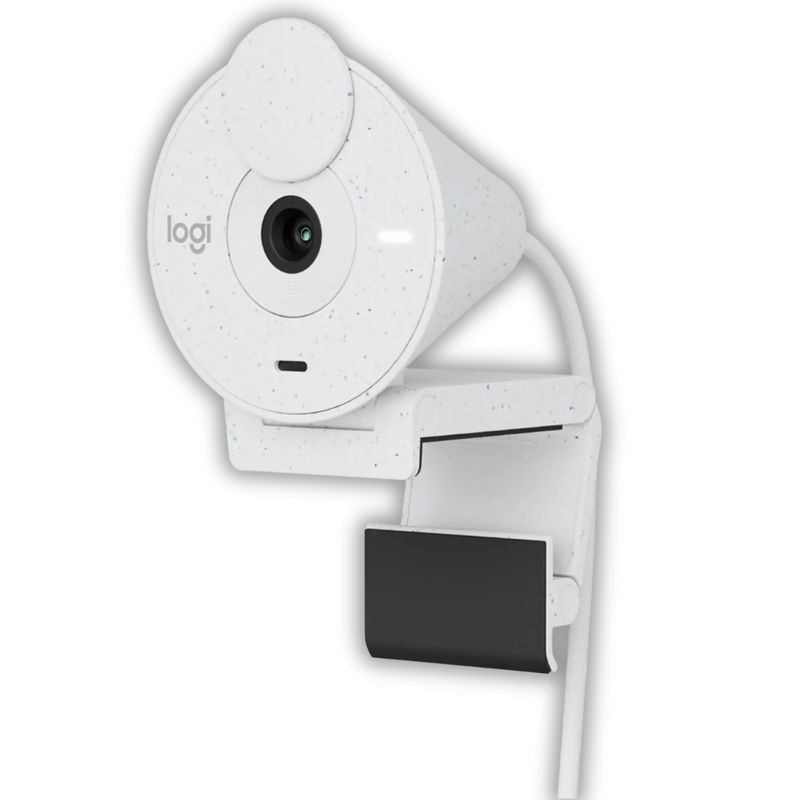 LOGITECH - CAMARA WEB LOGITECH BRIO 300 FULL HD USB TIPO USB-C BLANCO