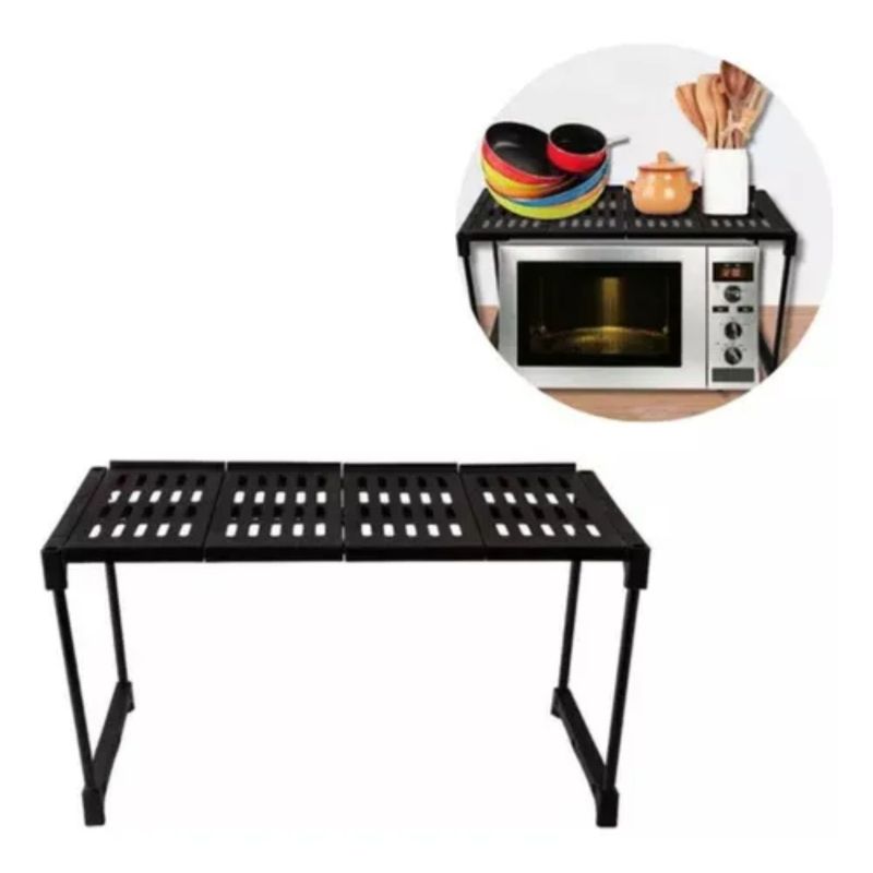 GENERICO - Soporte Organizador Para Microondas Estante Para Ollas Blanco