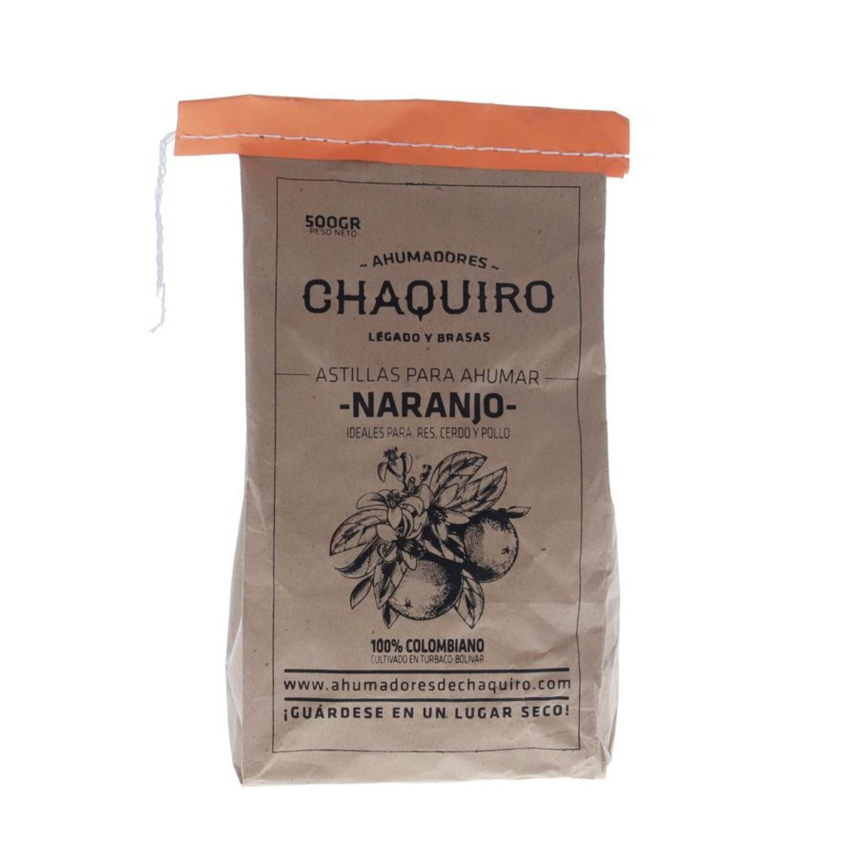 AHUMADORES CHAQUIRO - Astillas chaquiro naranjo 500 gr