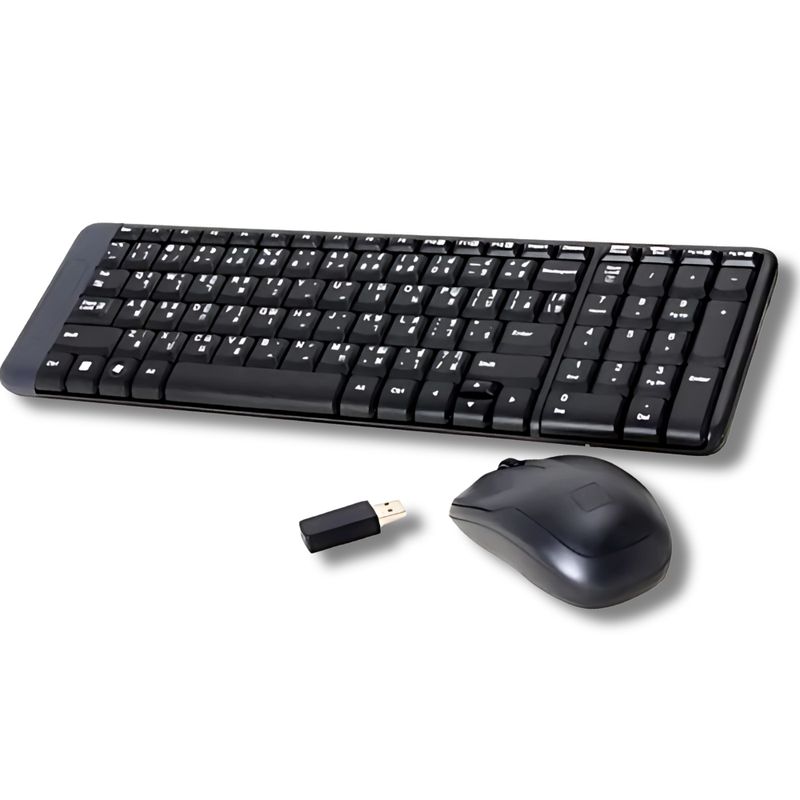 LOGITECH - COMBO INALAMBRICO TECLADO Y MOUSE LOGITECH MK220
