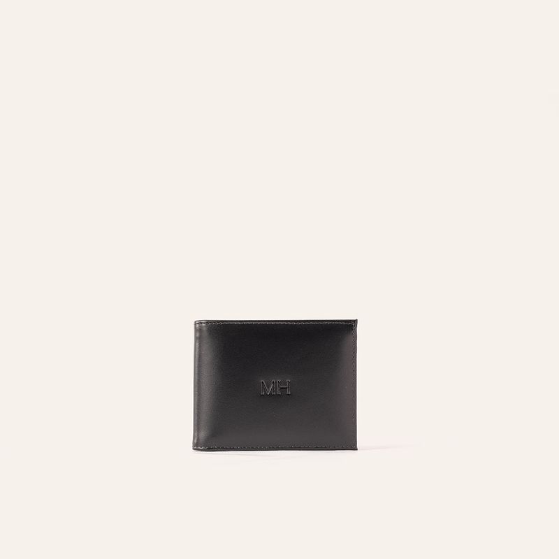 MARIO HERNANDEZ - Billetera Extraplana Con Inserto Negro Etna Esencial