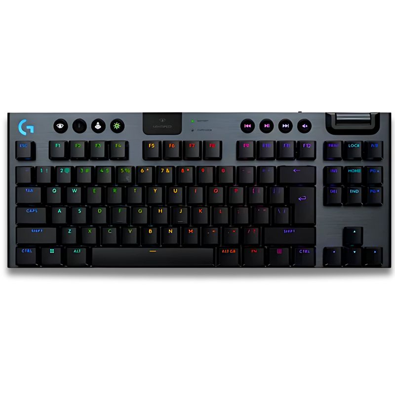 LOGITECH - TECLADO MECANICO RGB INALAMBRICO GAMING LOGITECH G915 TKL NEGRO