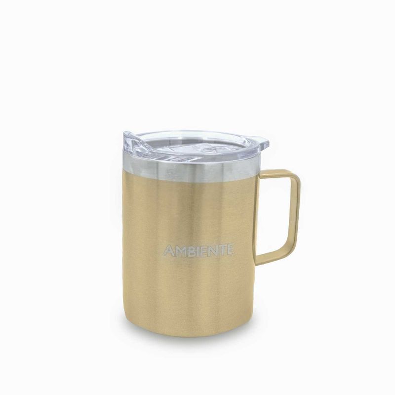 AMBIENTE GOURMET - Mug doble pared en acero gold Ambiente Gourmet