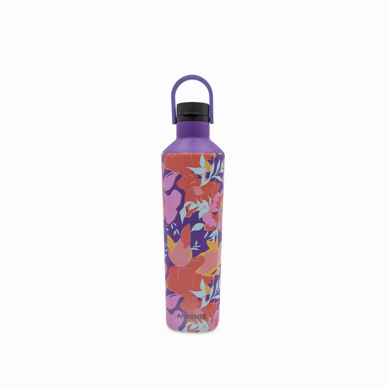 AMBIENTE GOURMET - Botella doble pared floral 740ml Ambiente Gourmet