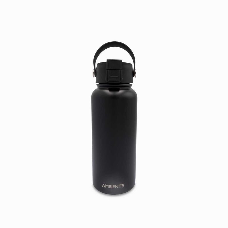 AMBIENTE GOURMET - Termo doble pared negro 950ml Ambiente Gourmet