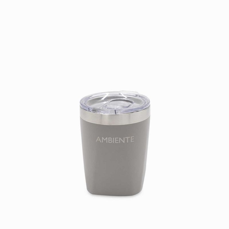AMBIENTE GOURMET - Vaso doble pared gris 300ml Ambiente Gourmet