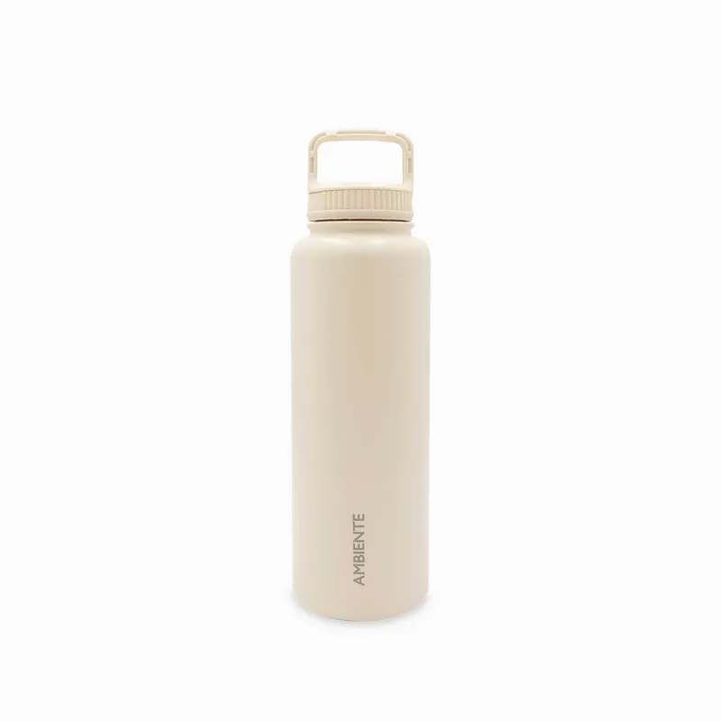 AMBIENTE GOURMET - Termo doble pared beige 1 litro