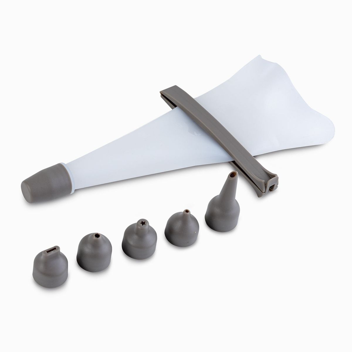 AMBIENTE GOURMET - Manga pastelera en silicona gris Ambiente Gourmet