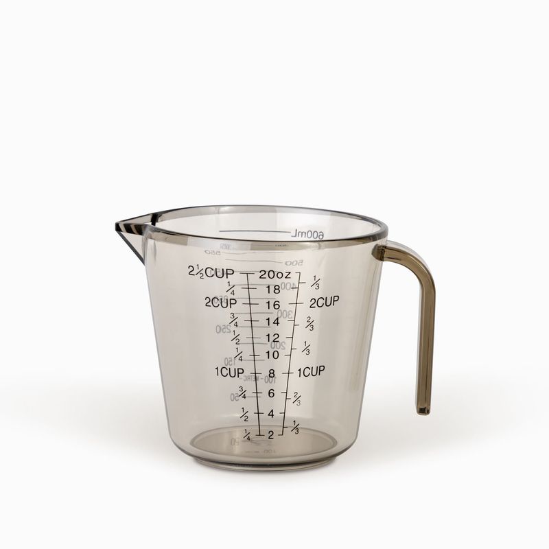 AMBIENTE GOURMET - Taza medidora gris 600 ml - 2 tazas Ambiente Gourmet
