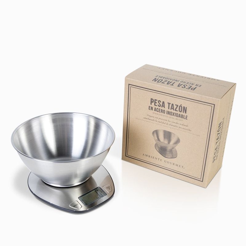 AMBIENTE GOURMET - Pesa bowl en acero inoxidable Ambiente Gourmet