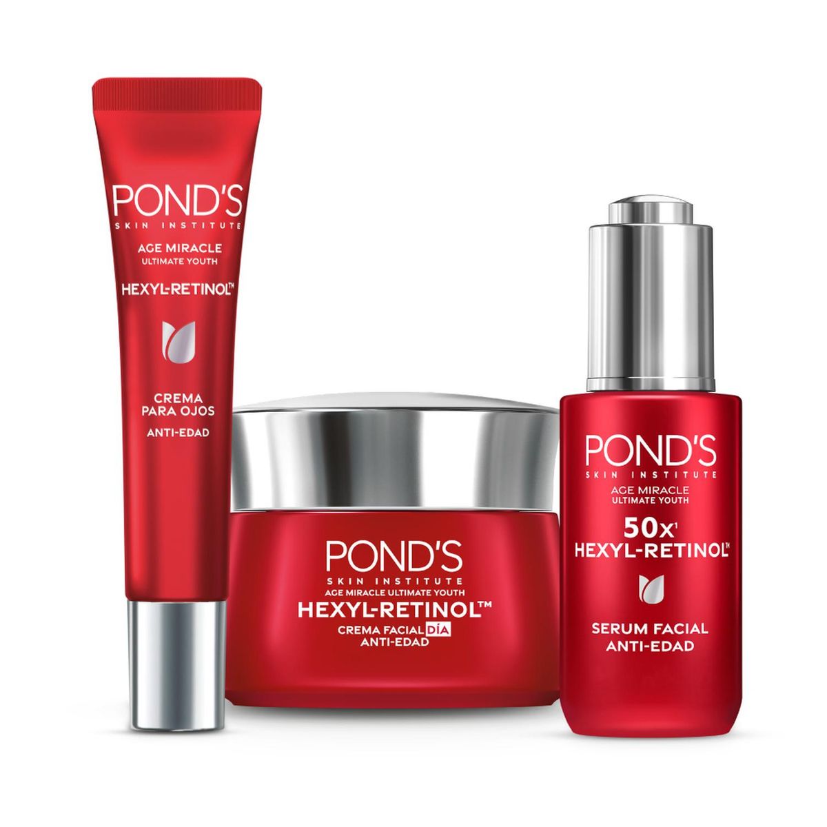 PONDS - Combo Rutina Facial Antiedad Ponds con Hexyl Retinol