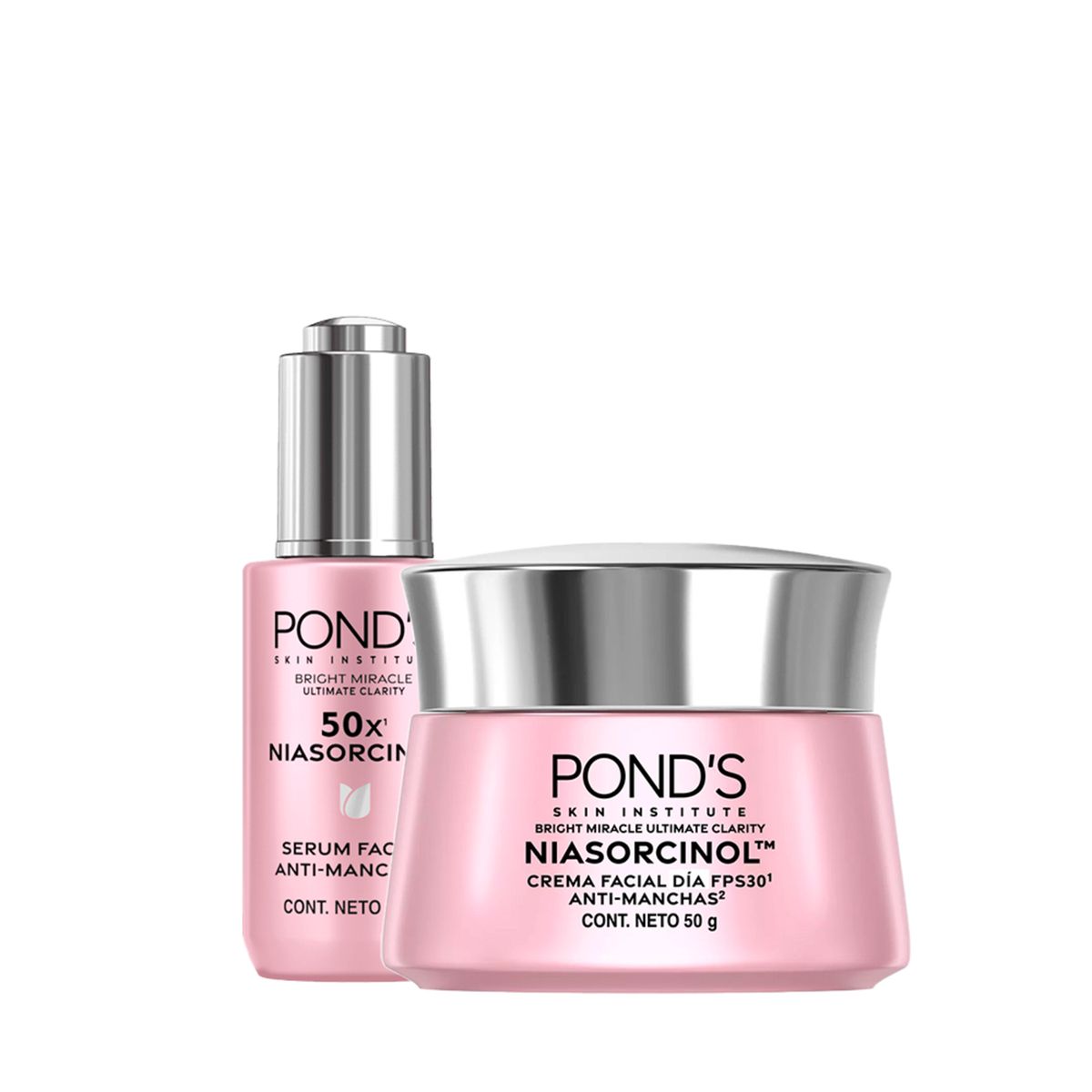PONDS - Combo Crema dia Facial + Serum Facial Antimanchas Ponds con Niasorcinol