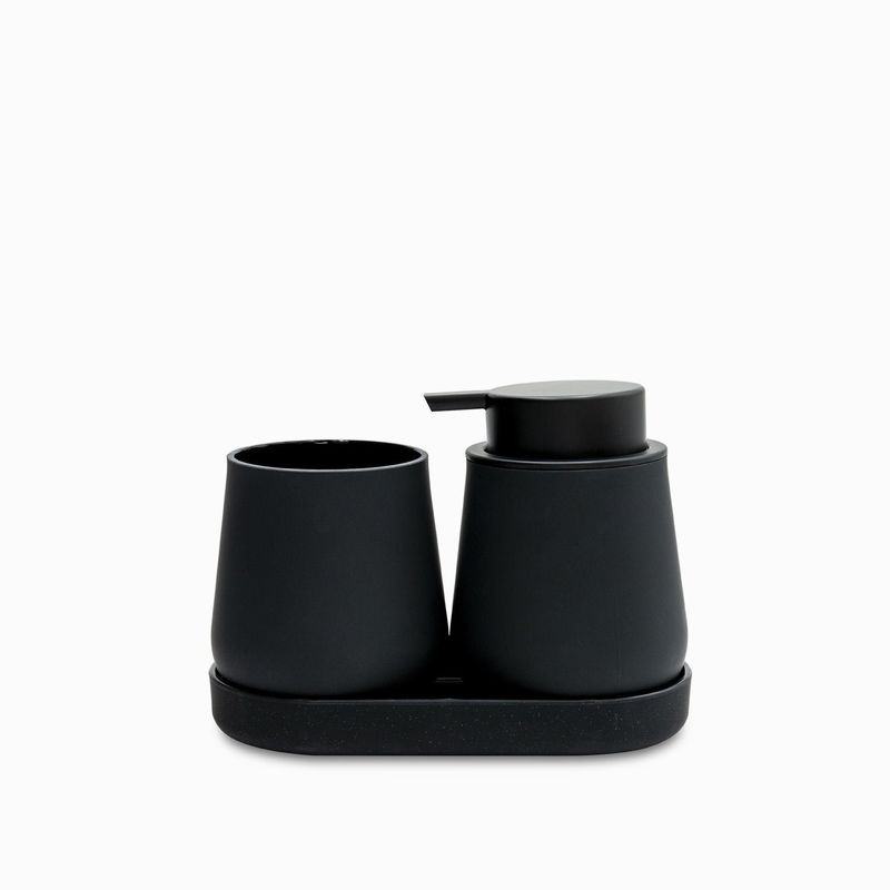 AMBIENTE GOURMET - Set para bano britta negro Ambiente Gourmet
