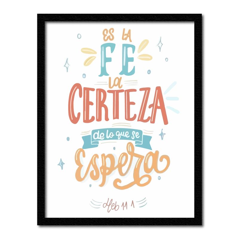 GENERICO - Cuadro Decorativo 21x29 marco en madera sin vidrio