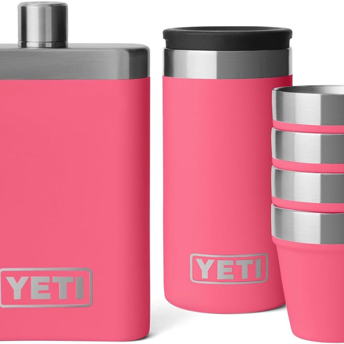 YETI - Flask de 7 oz con juego de vasos YETI Tropical Pink