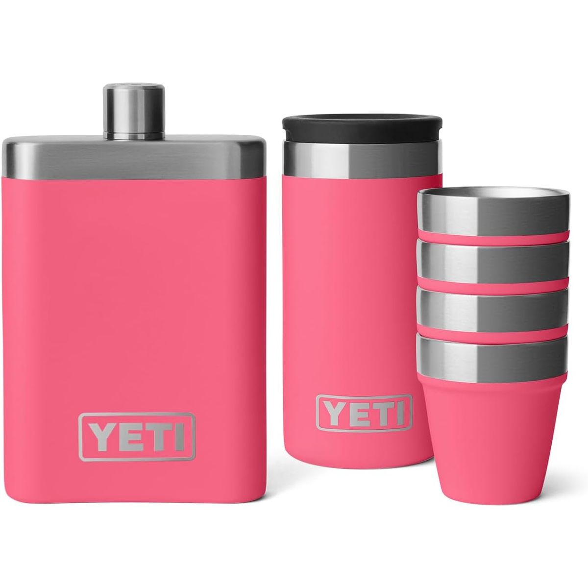 YETI - Flask de 7 oz con juego de vasos YETI Tropical Pink