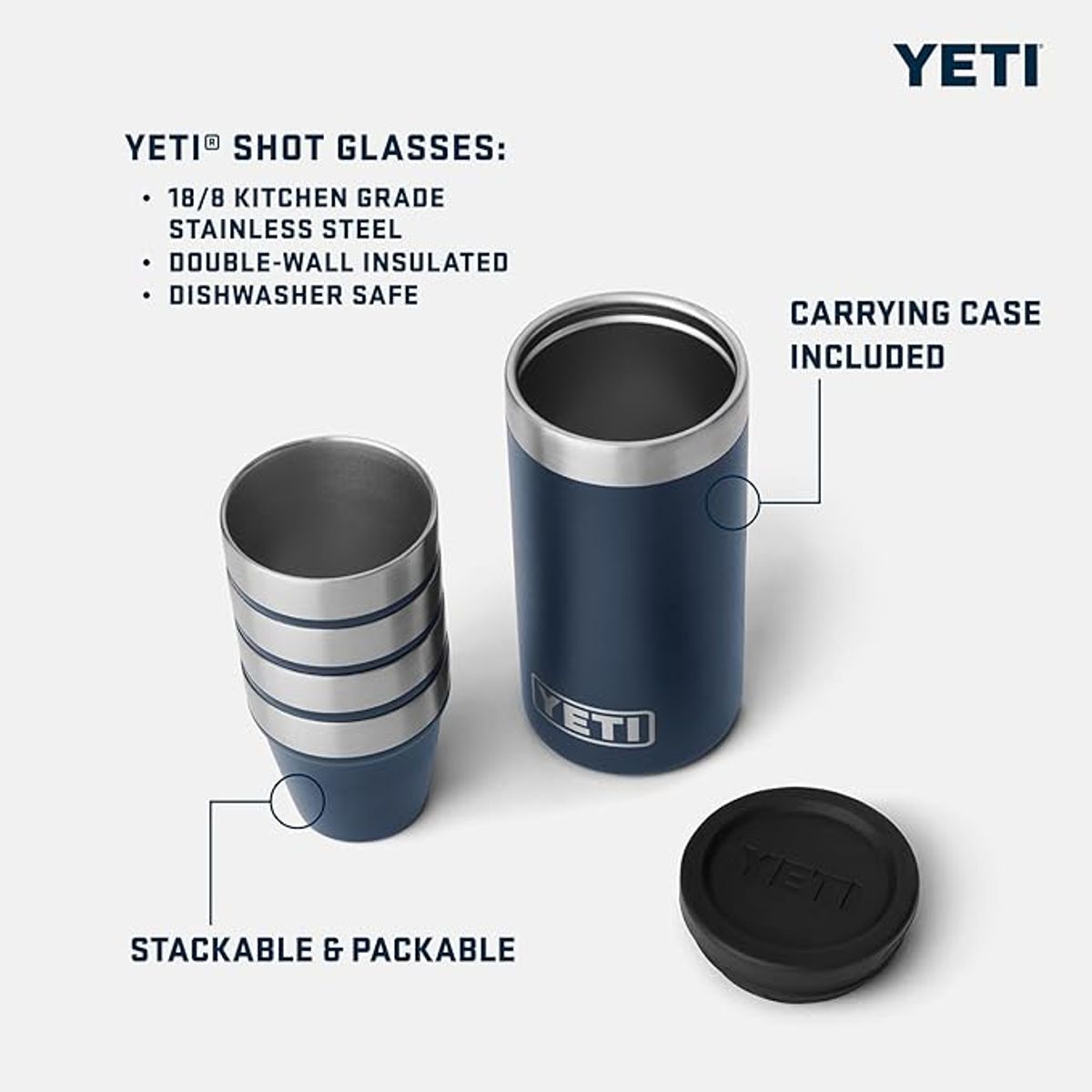 YETI - Flask de 7 oz con juego de vasos YETI Tropical Pink