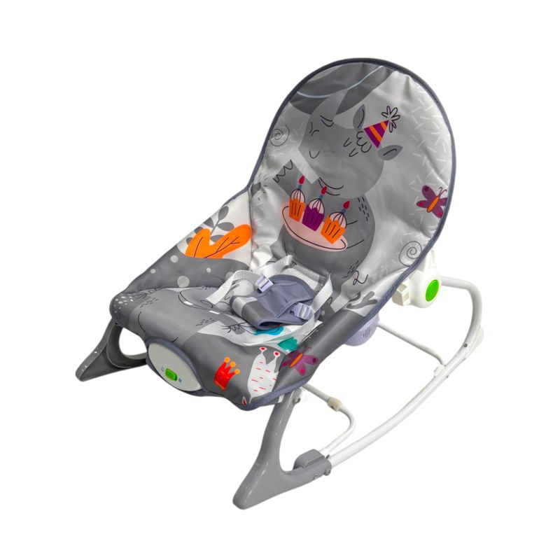 KIDSHOP - Silla Mecedora Musical Vibradora Con Toldillo 68151-T
