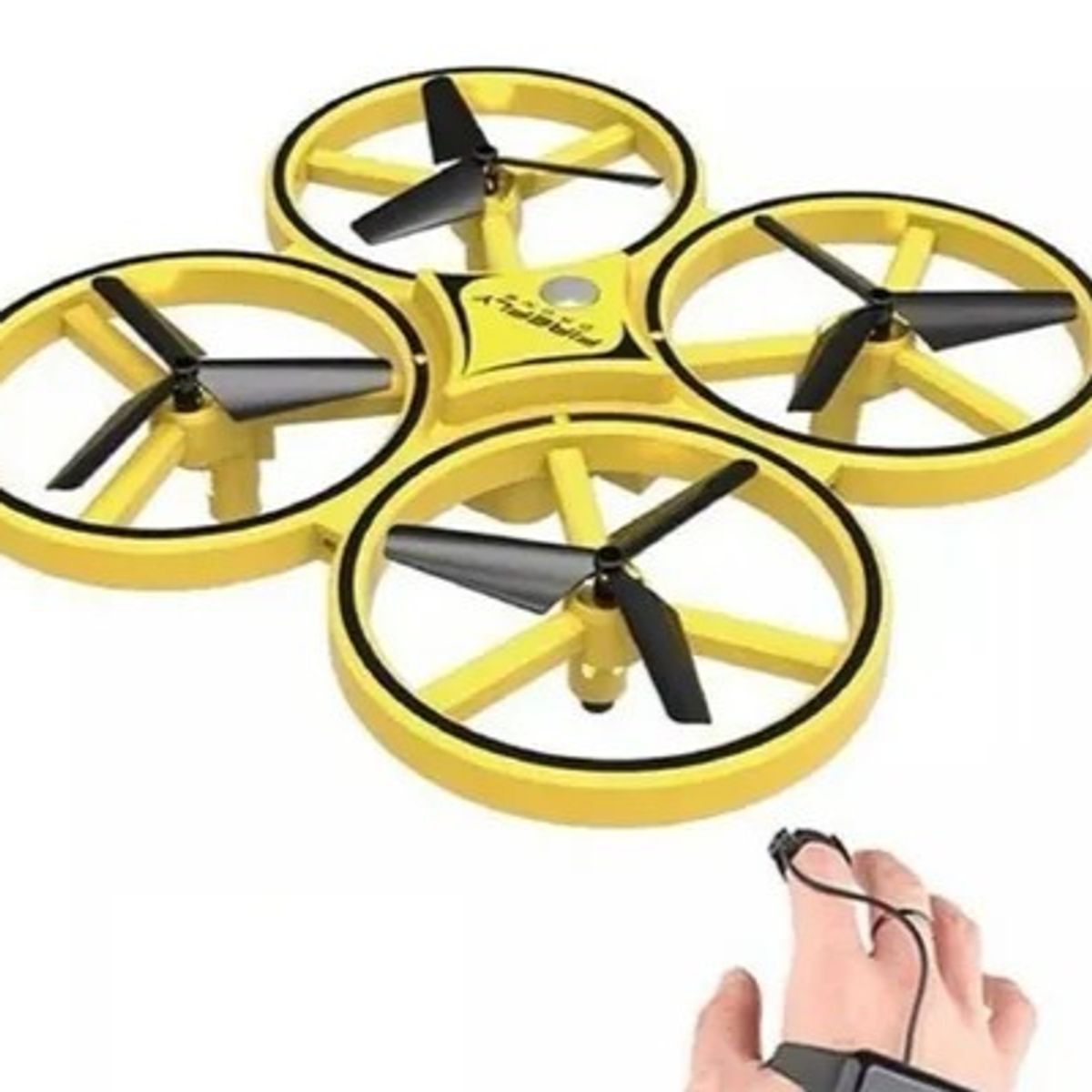 GENERICO - DRONE DRON CONTROL DE MANILLA 4 HELICES RECARGABLE LUZ LED