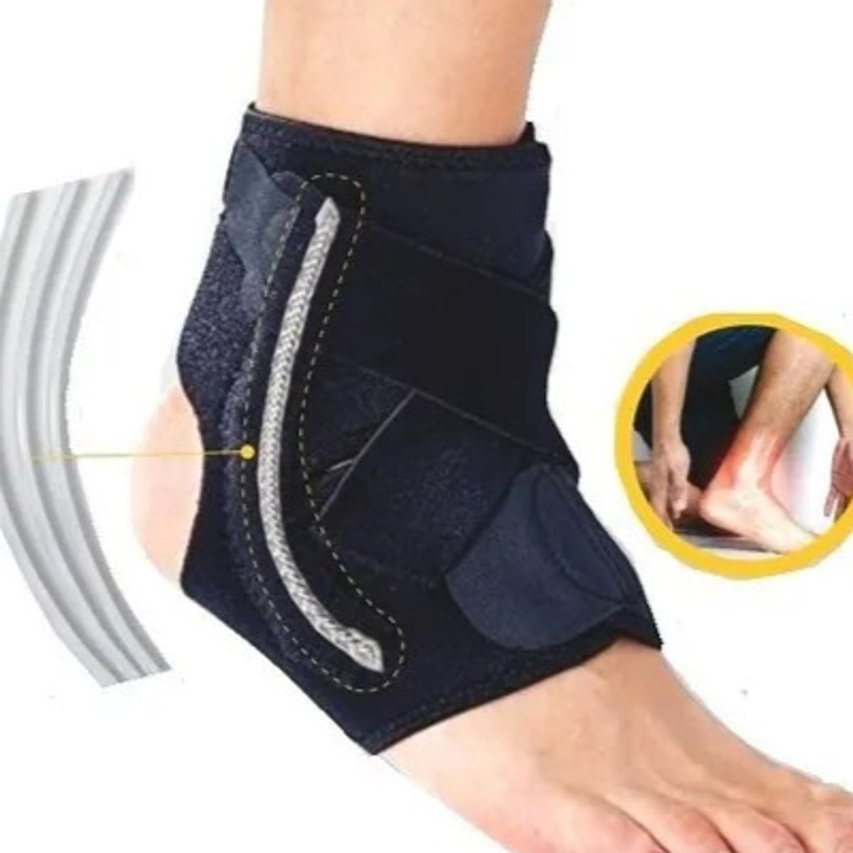 GENERICO - TOBILLERA TALONERA ORTOPEDICA AJUSTABLE COMPRESION SOPORTE