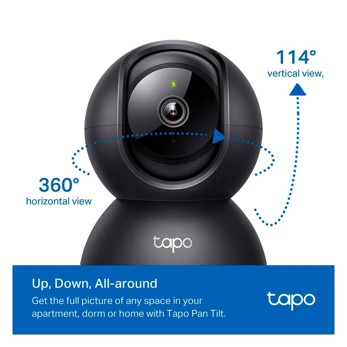 TP LINK - Cámara de seguridad TP-link Tapo C201 360 FHD Negra