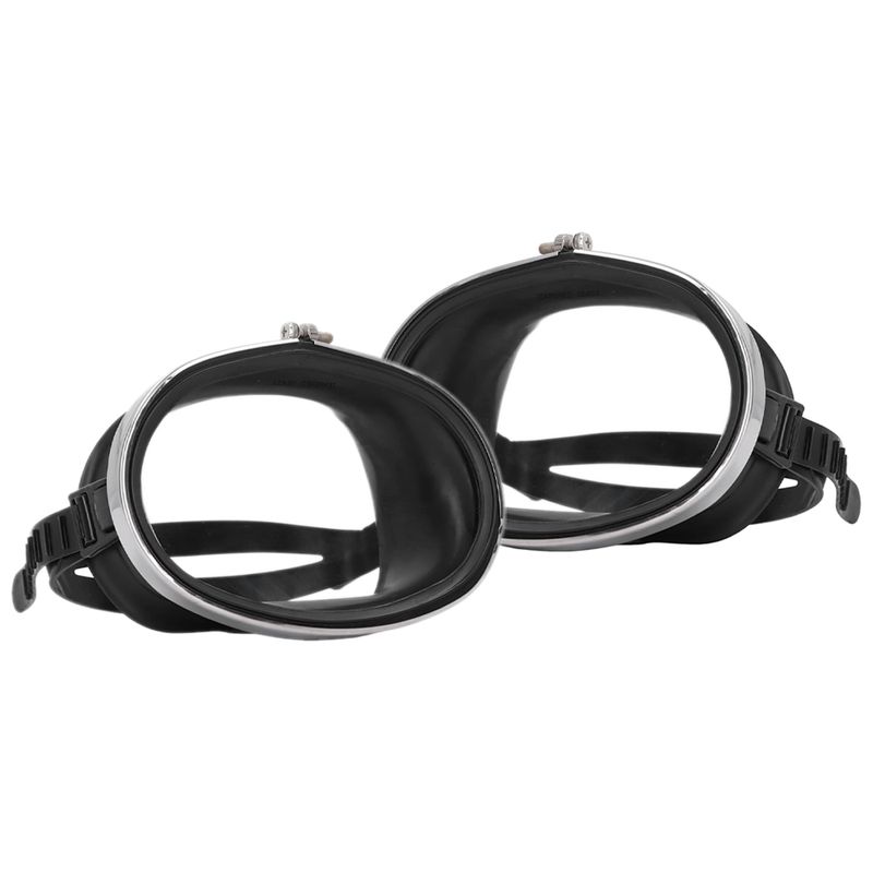 GENERICO - Kit X2 Máscara Buceo Pesca Careta Snorkel Vidrio Solo Adulto