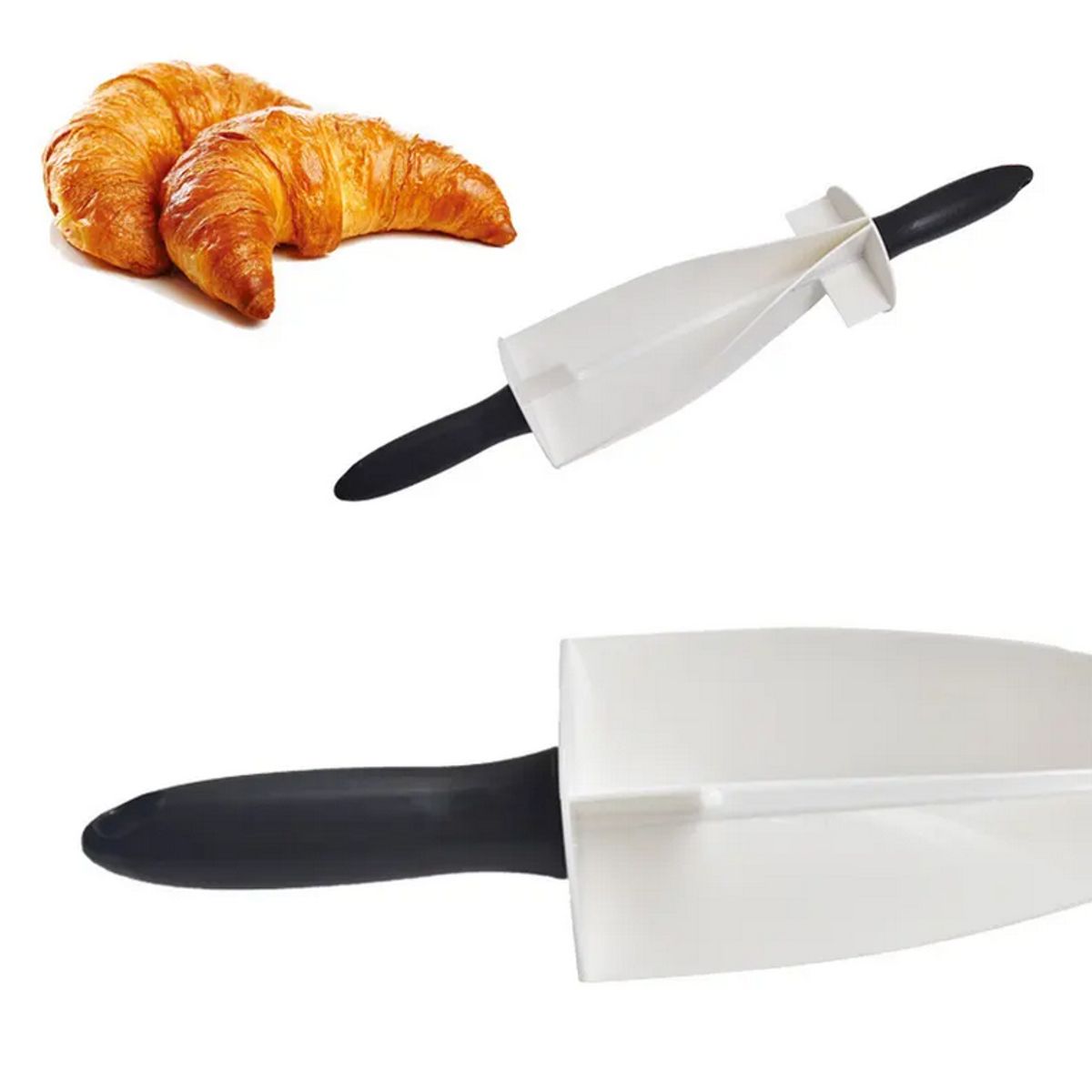 GENERAL - Rodillo cortador croissant molde pasteleria galletas panaderia masa
