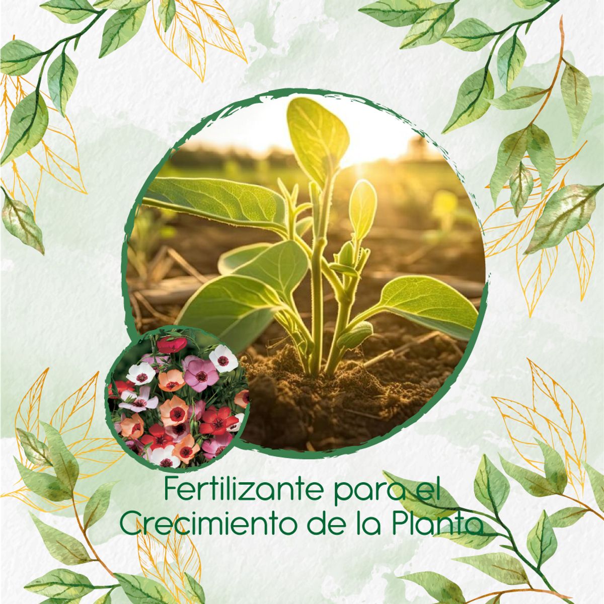 GENERICO - Fertilizante Para El Crecimiento De Flor Lino
