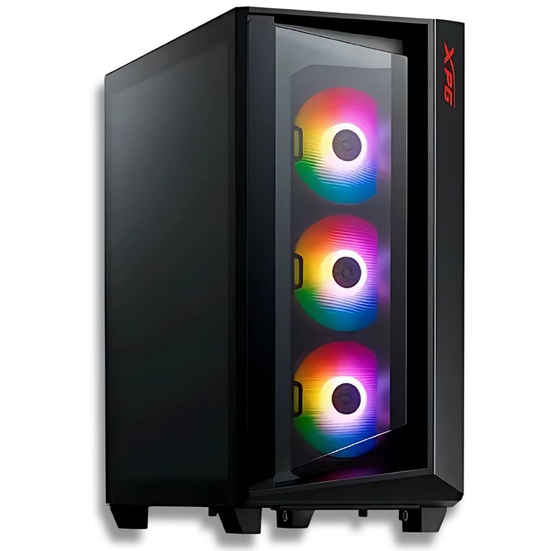 XPG - CAJA ATX XPG CRUISER / 3 COOLER / VIDRIO TEMPLADO / NEGRO