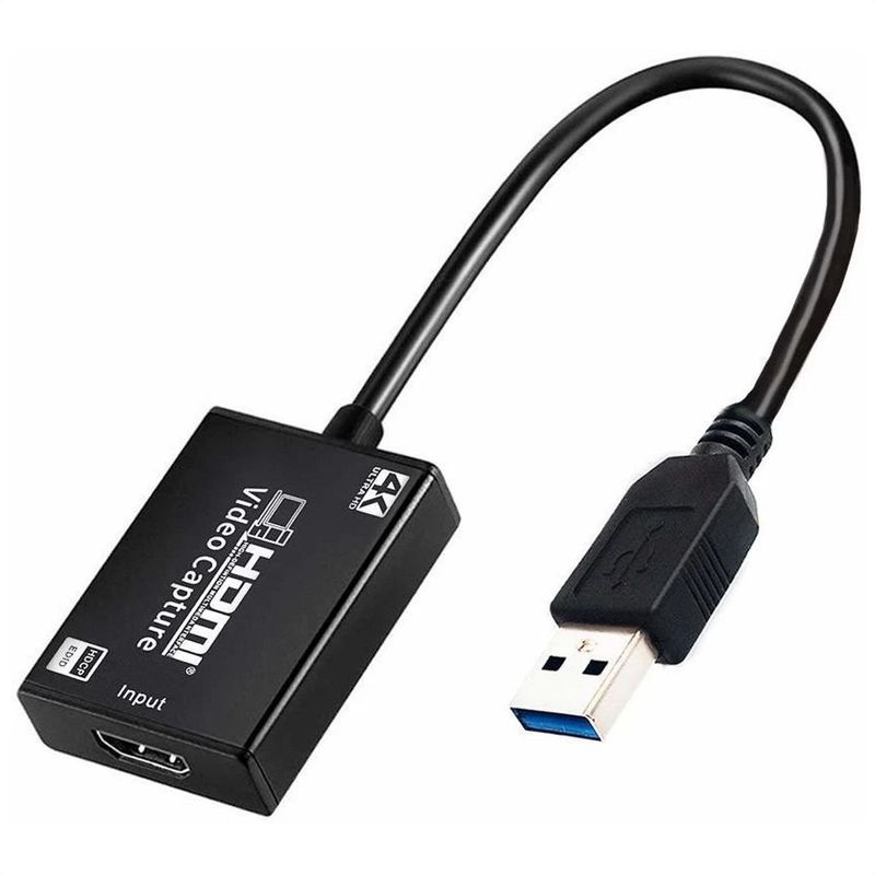 GENERICO - Capturadora De Video HD USB A Hdmi UHD 4k X 2k  1080p