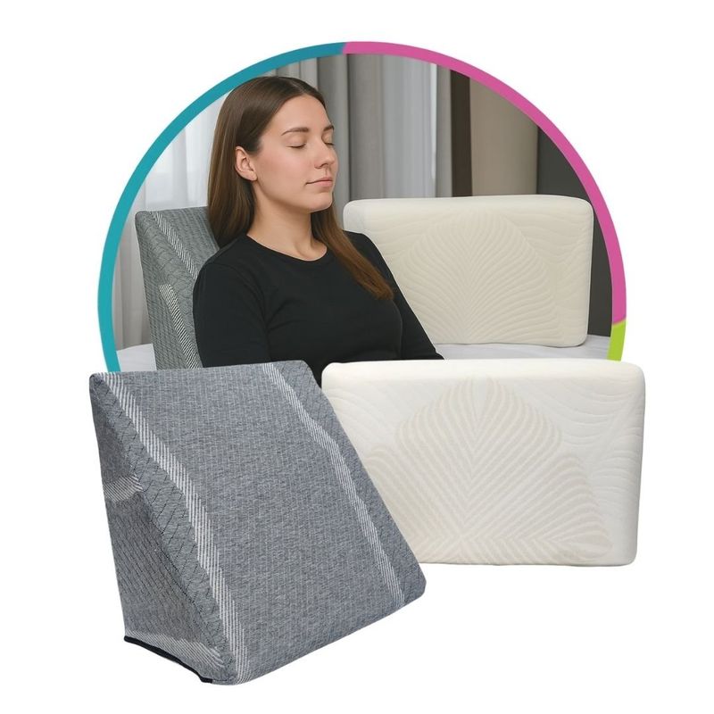 HOGARETO - Relájate Mejor Cojín Ergonómico para TV + Almohada Ortopédica Penta