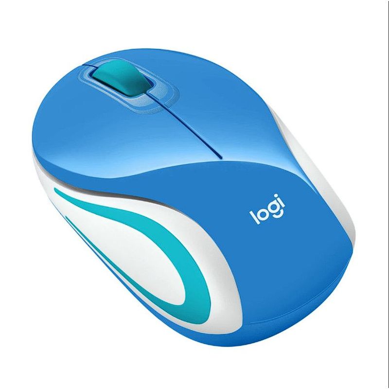 LOGITECH - MOUSE MINI LOGITECH M187 - INALAMBRICO- USB - AZUL PALACE
