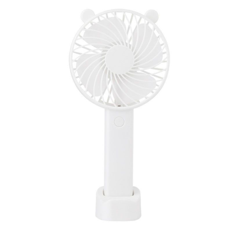 GENERICO - Ventilador Recargable Portatil Base Pequeño Bateria Blanco