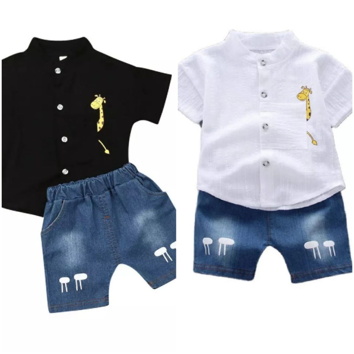 LUSOLSI - Pack por dos conjuntos Niños ropa vestir bebes camisa y pantalón