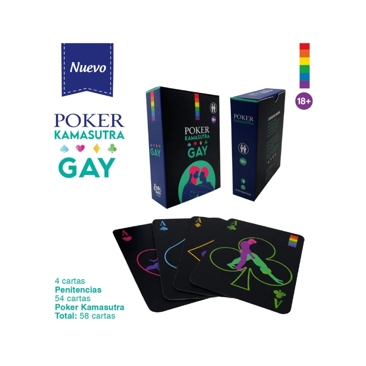 EROTIC - Juego de Mesa Erotico Cartas Poker Para Parejas Hombre
