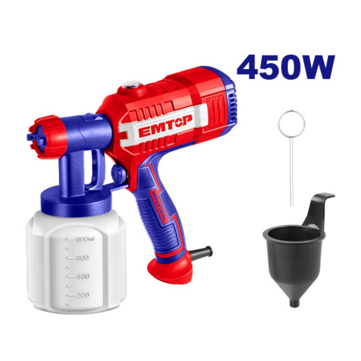 EMTOP - Pistola De Pintar Electrica 450w 800ml EMTOP