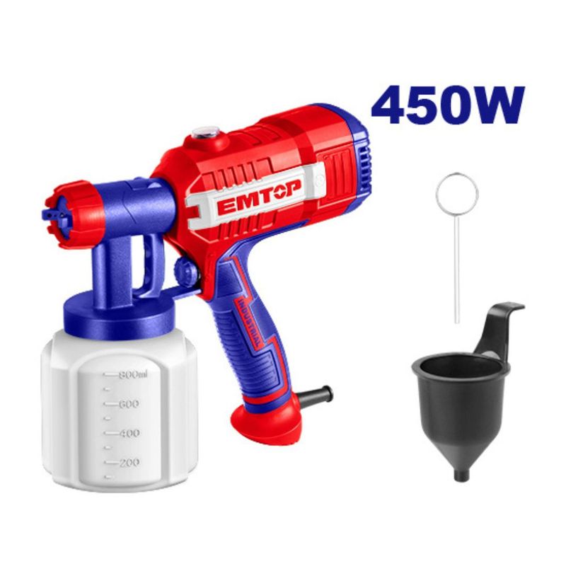EMTOP - Pistola De Pintar Electrica 450w 800ml EMTOP
