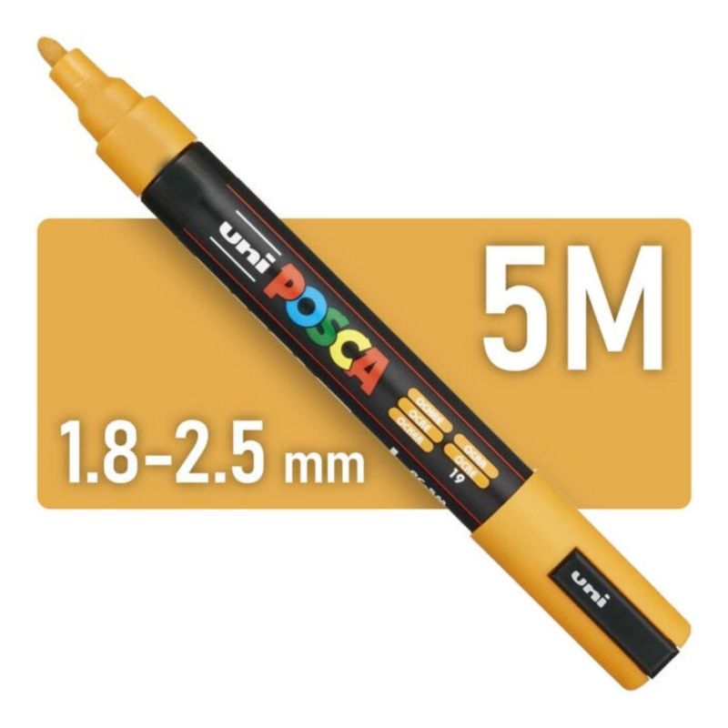 KORES - Marcador Uni Posca Pc-5m Pintura Acrilica Ocre