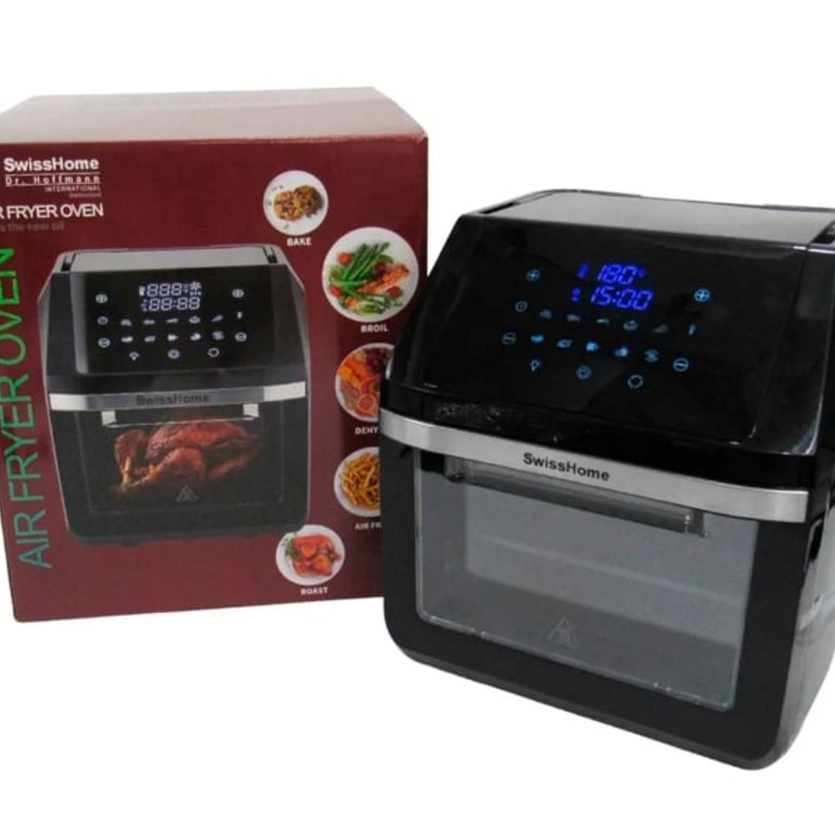GENERICO - Freidora horno de aire sin aceite swisshome 12 litros