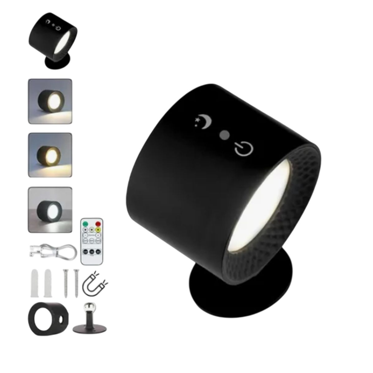 GENERICO - Lampara De Pared Led 360 Recargable