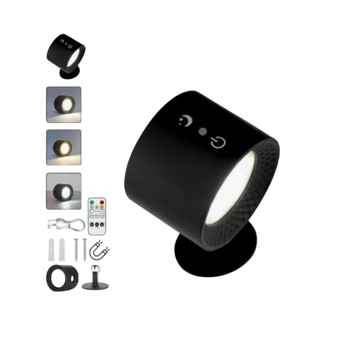 GENERICO - Lampara De Pared Led 360 Recargable