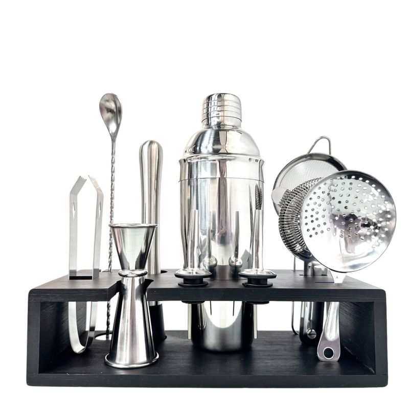 GENERICO - Bartender Coctelera Set Utensilios Bar Acero Inoxidable