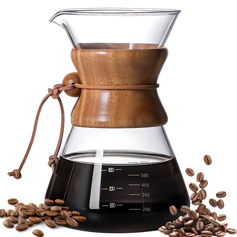 GENERICO - Cafetera Chemex Método Filtrado 600 Ml Vidrio Borosilicato