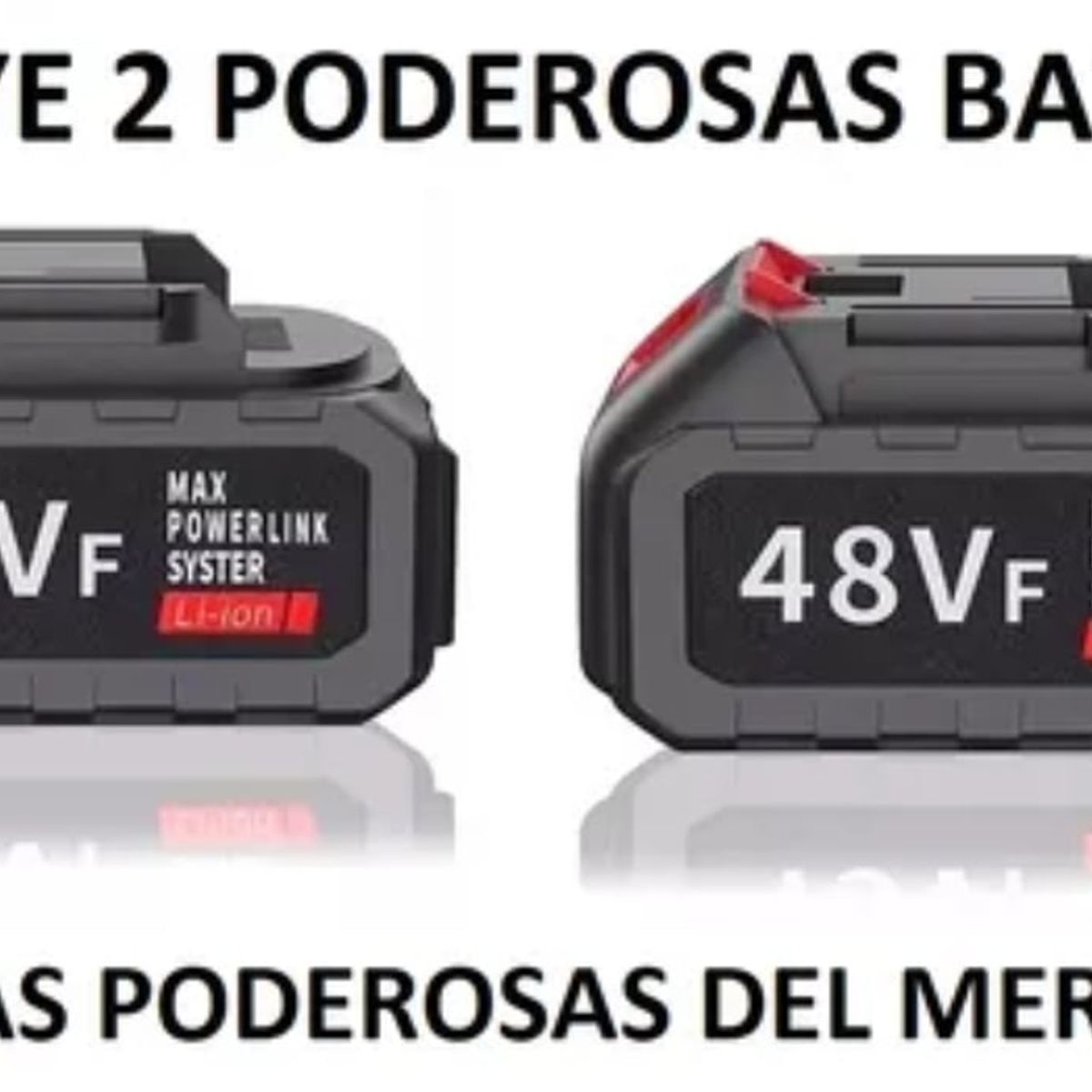 GENERICO - Mini Sierra Motosierra Cadena Inalámbrica 2 Baterias 48v