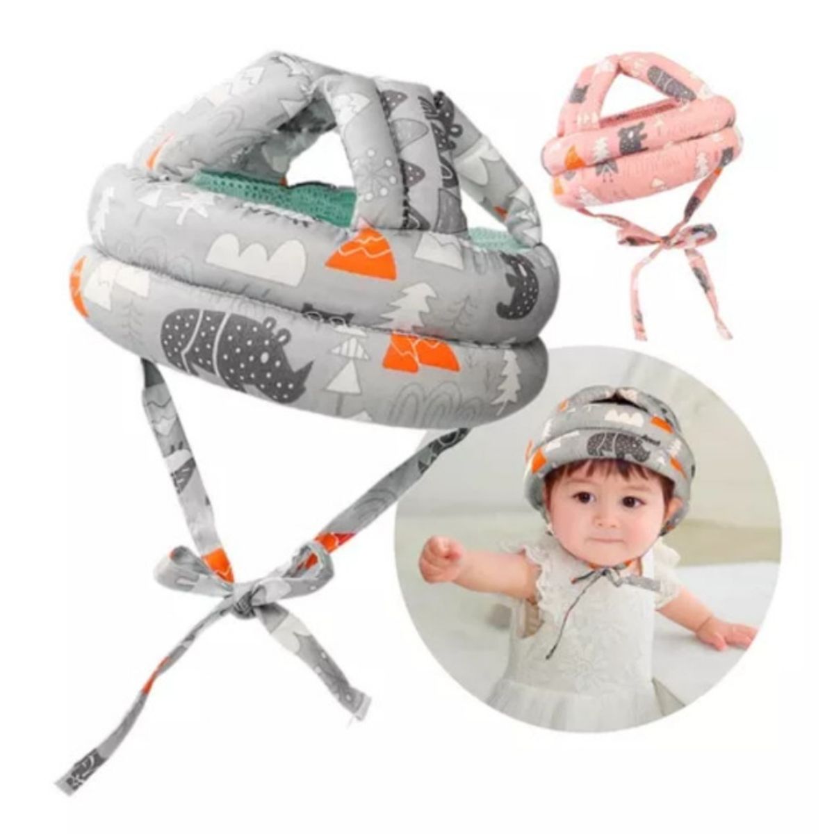 GENERICO - Casco De Seguridad Para Bebé Protección Antigolpes