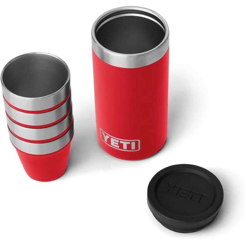 YETI - Vasos de Disparo YETI con Estuche Set de 4 Modelo Compacto