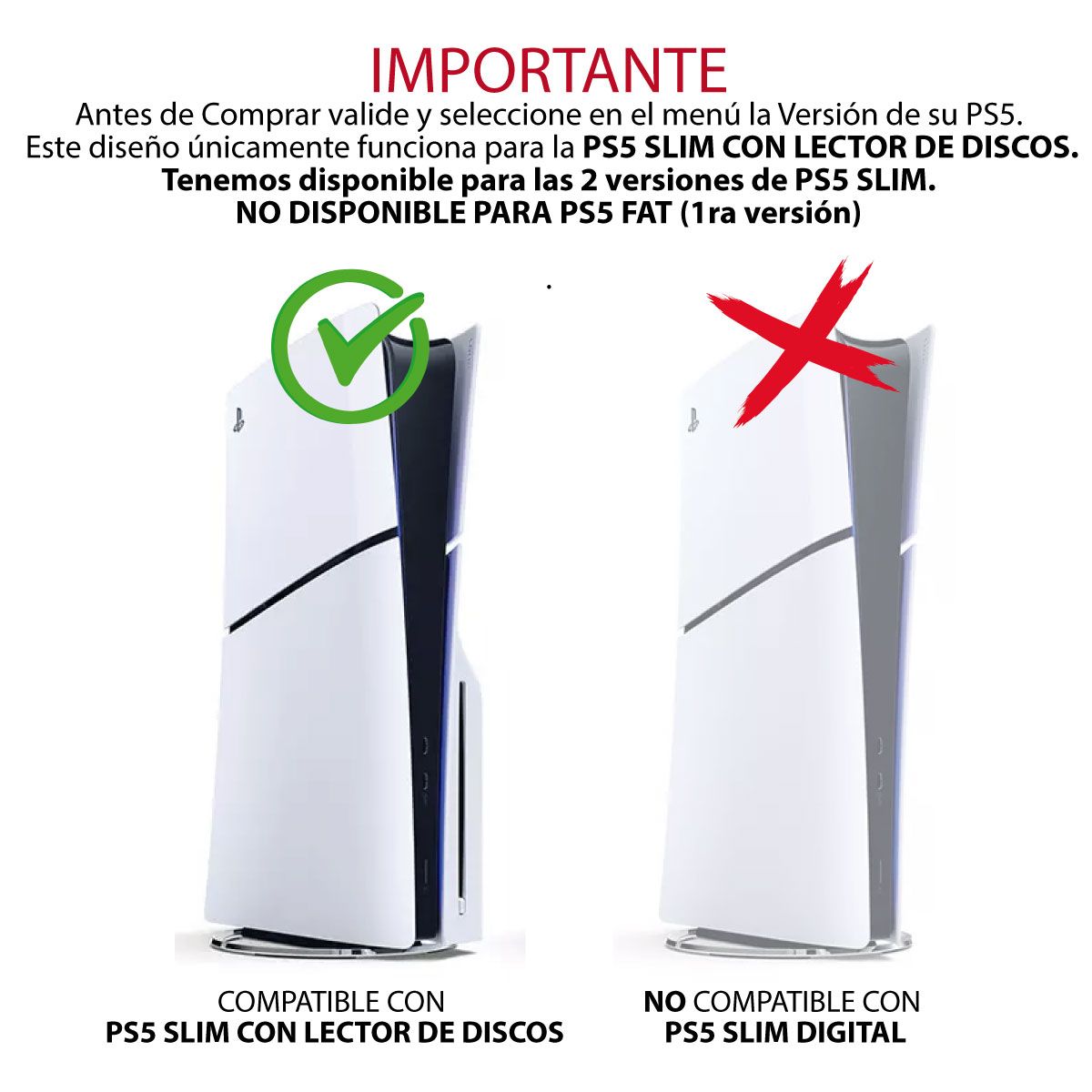 GENERICO - Soporte de Pared para ps5 SLIM CON  LECTOR + 2 SOPORTES DE CONTROL.